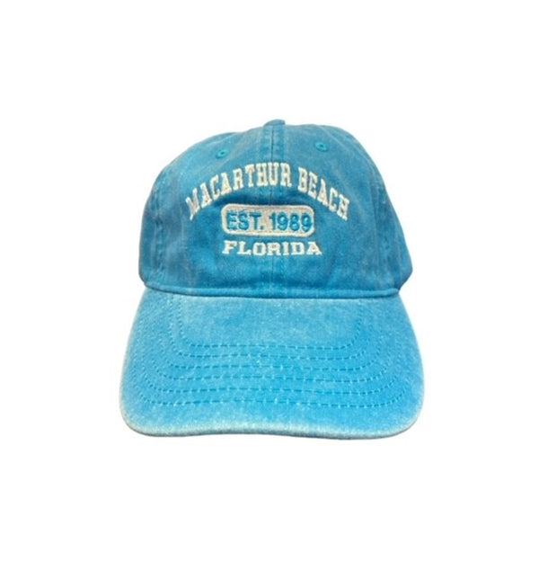 MacArthur Beach 1989 Hat-Turquoise