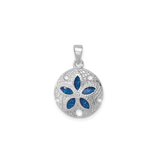 Blue Sand Dollar Pendant