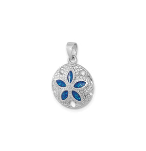 Blue Sand Dollar Pendant