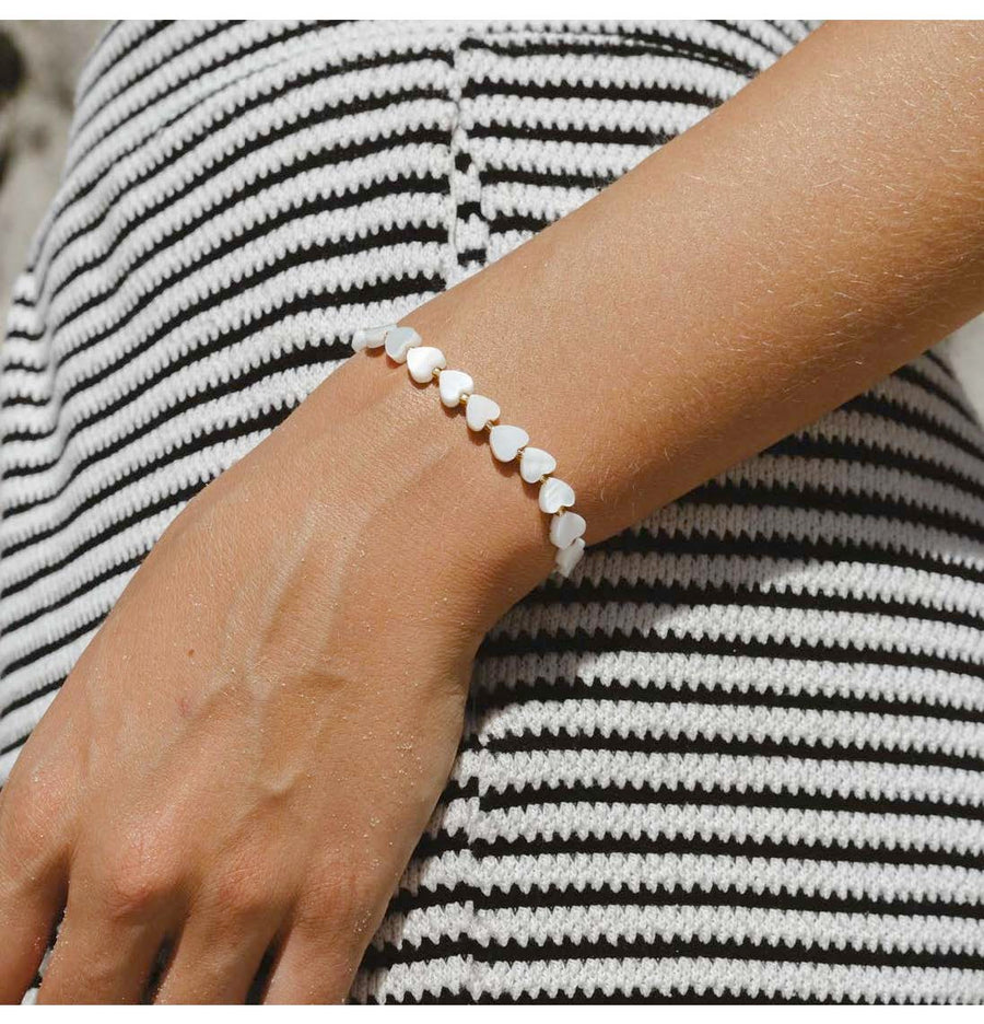 Cahaya Heart Beaded Bracelet