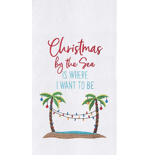 Christmas by the Sea Kitchen Towel