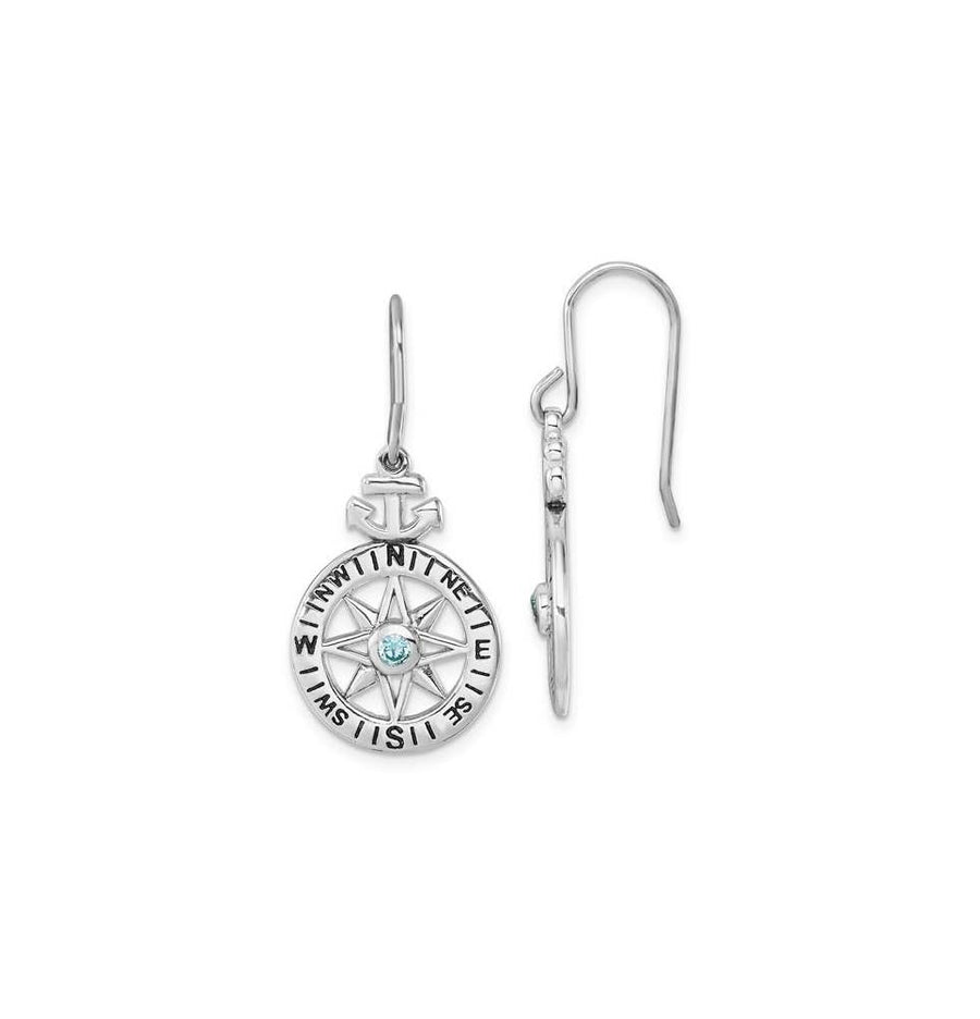 Compass Dangle Earrings