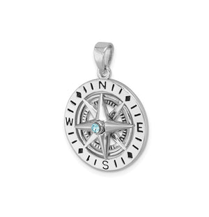 Spinning Dial Compass Pendant