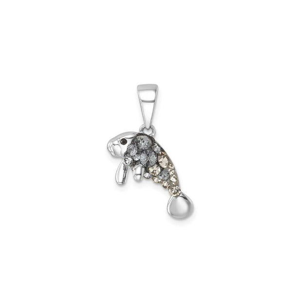Crystal Manatee Pendant