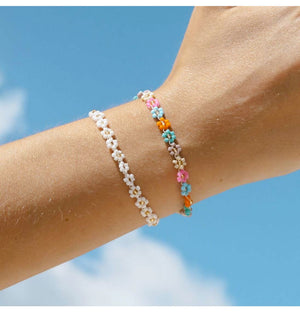 Daisy Beaded Bracelet