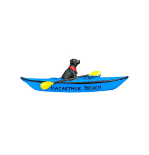 Dog in Kayak Magnet