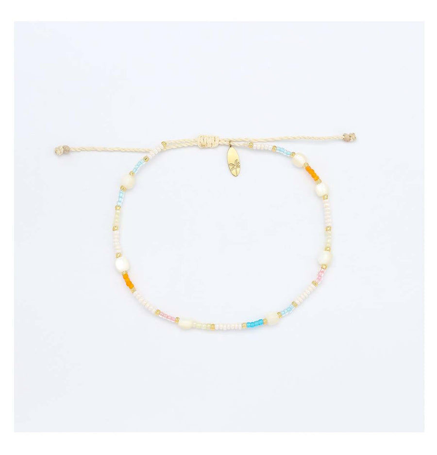 Golden Hour Beaded Anklet