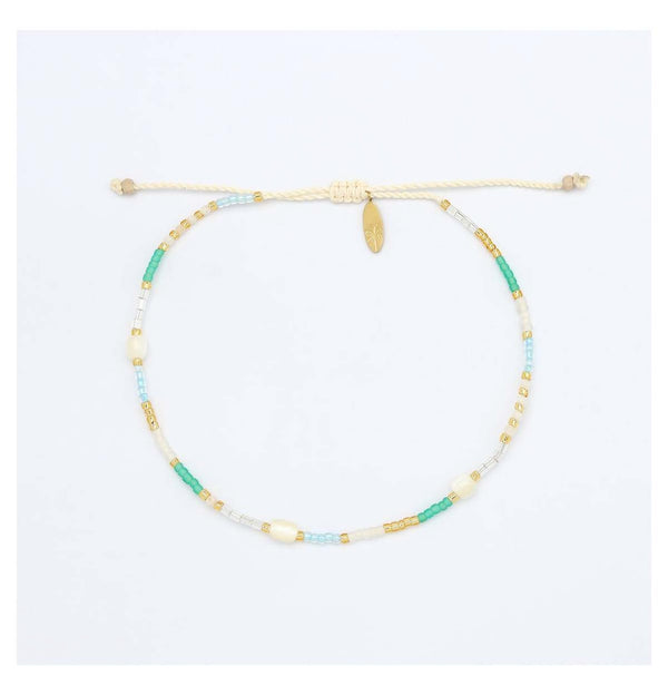 Golden Hour Beaded Anklet
