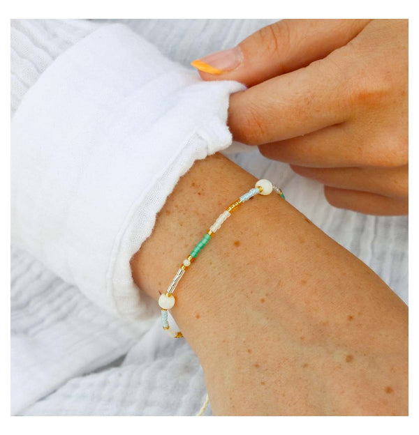 Golden Hour Beaded Bracelet