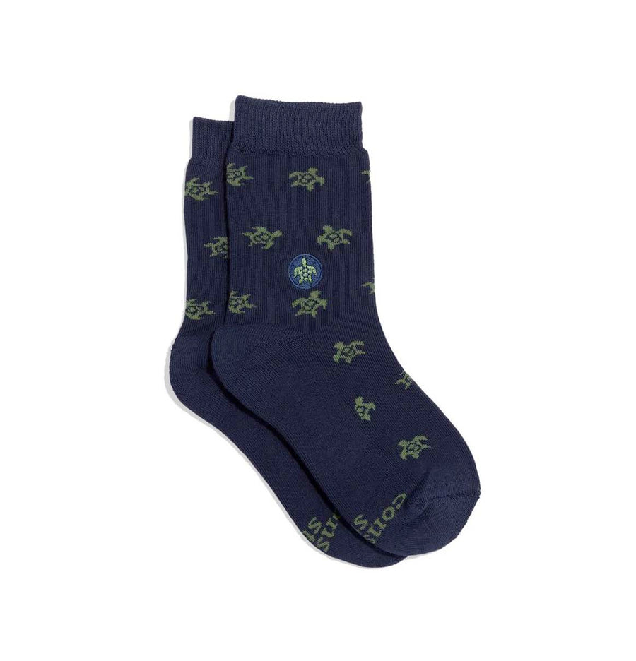 Kids Socks that Protect Turtles 4-6Y