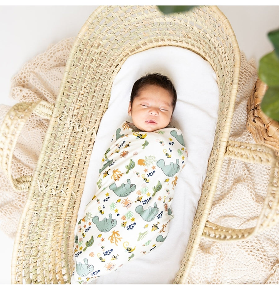Manatee Luxury Bamboo Baby Blanket