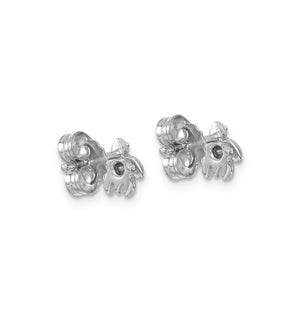 Mini Crystal Turtle Post Earrings