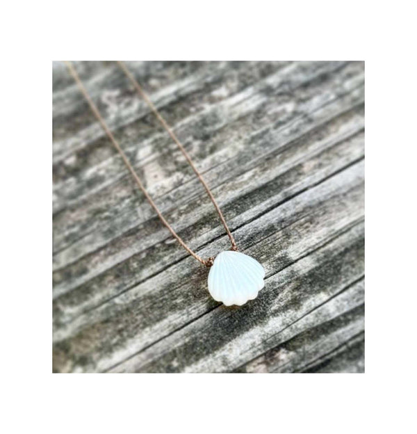 Moonstone Seashell Necklace