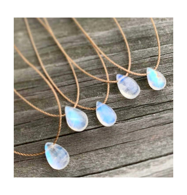 Moonstone Teardrop Necklace