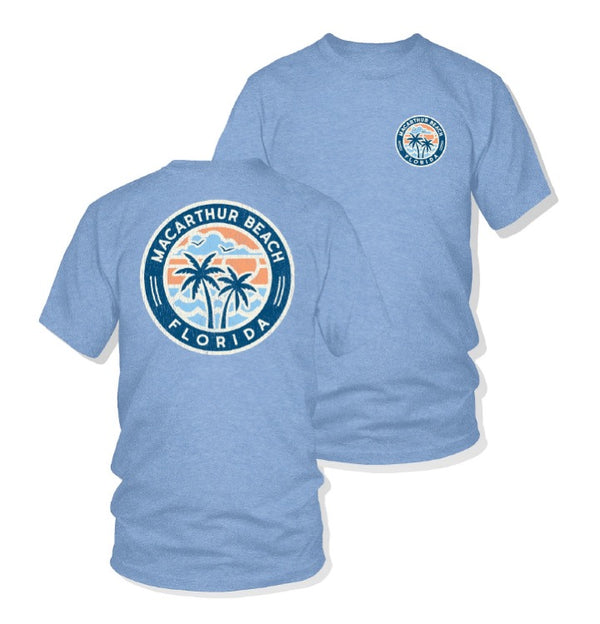 Portal Palm T-Shirt - Carolina Blue