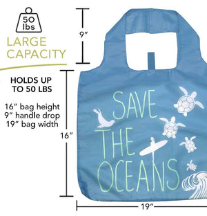 Save the Oceans Reusable Shopper Tote