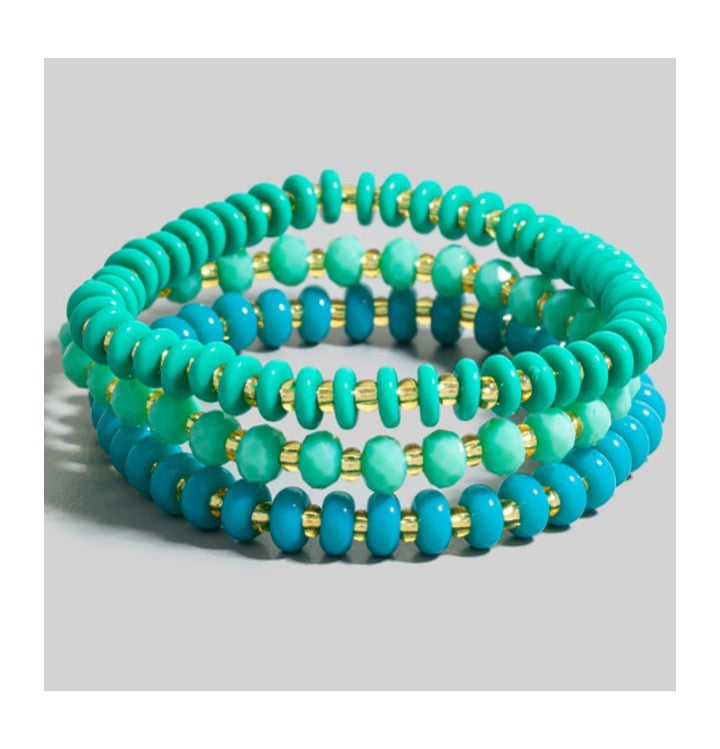 Seaside Beaded Bracelet Set