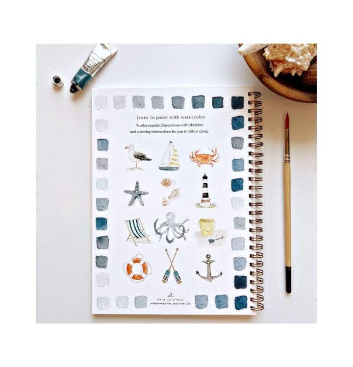 Seaside Watercolor Workbook