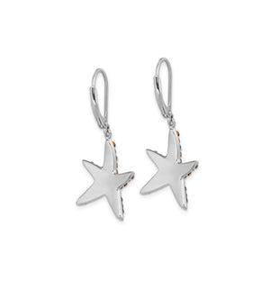 Crystal Starfish Drop Earrings