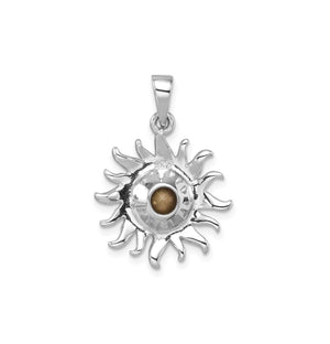 Aqua Sun Burst Pendant