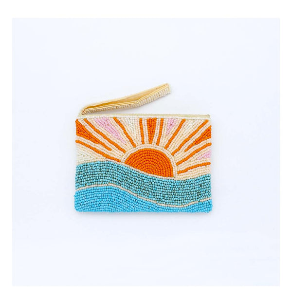 Sunrise Beaded Pouch