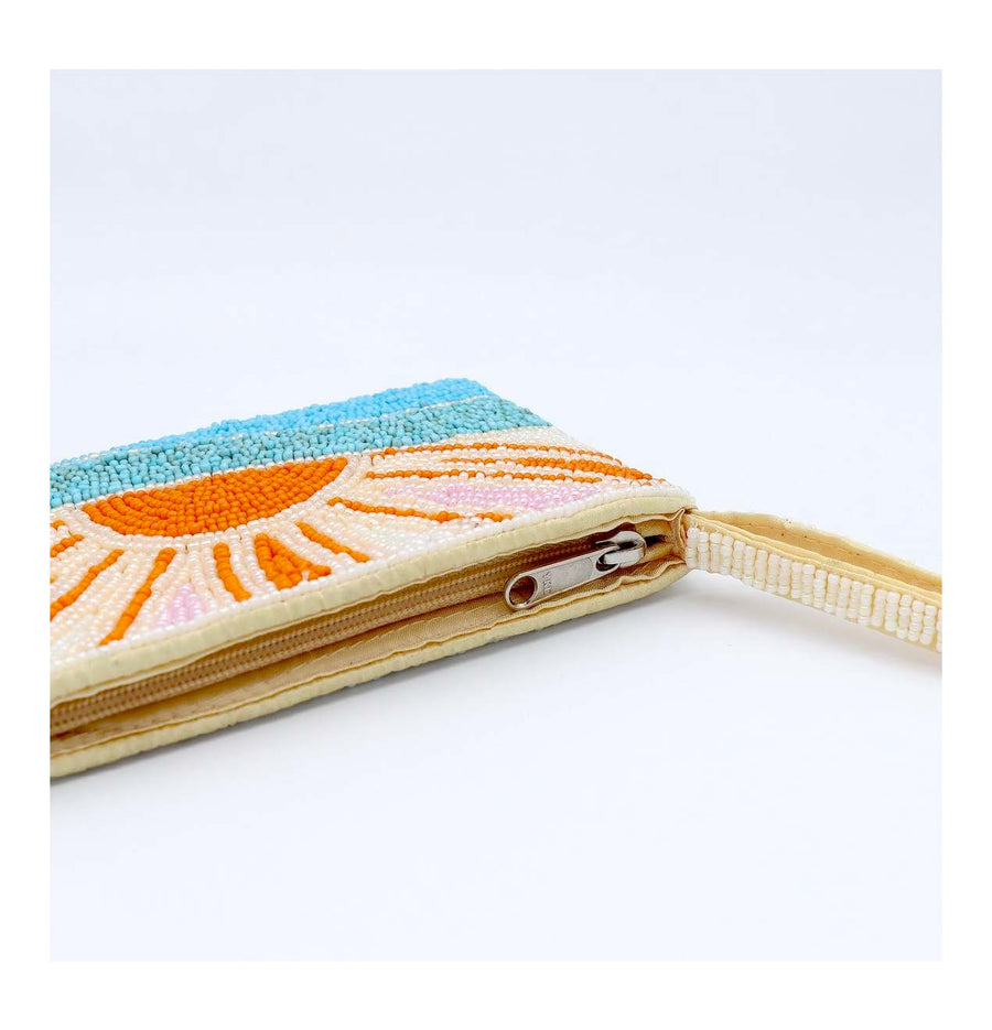 Sunrise Beaded Pouch