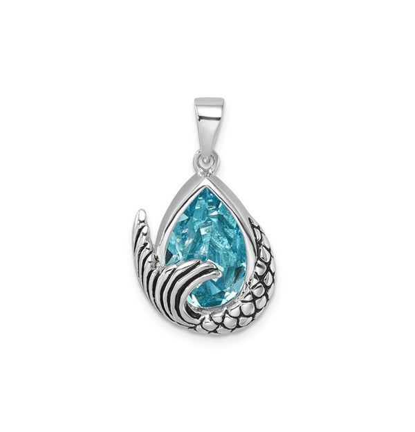 Crystal Mermaid Tail Pendant