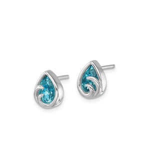 Teardrop Ocean Wave Earrings