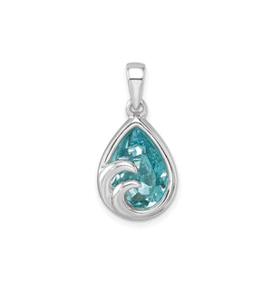 Teardrop Ocean Wave Pendant