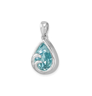 Teardrop Ocean Wave Pendant