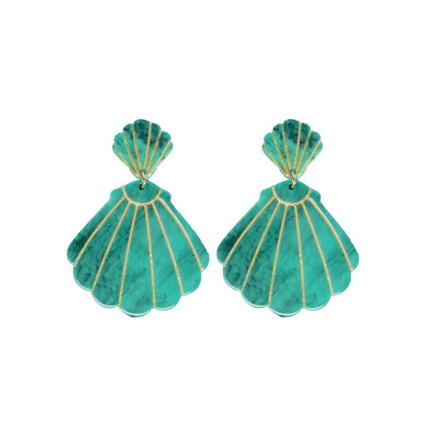 Turquoise Shell Earrings