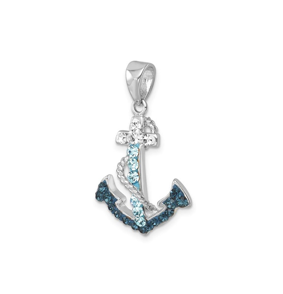 Crystal Anchor Pendant