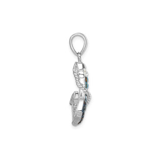 Crystal Anchor Pendant