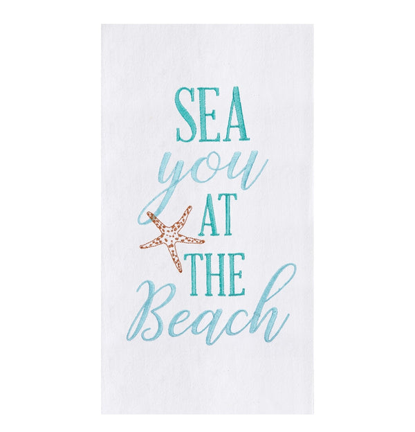 At the Beach Kitchen Towel