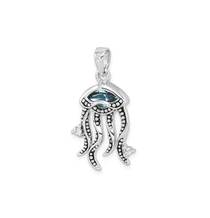 Crystal Jellyfish Pendant