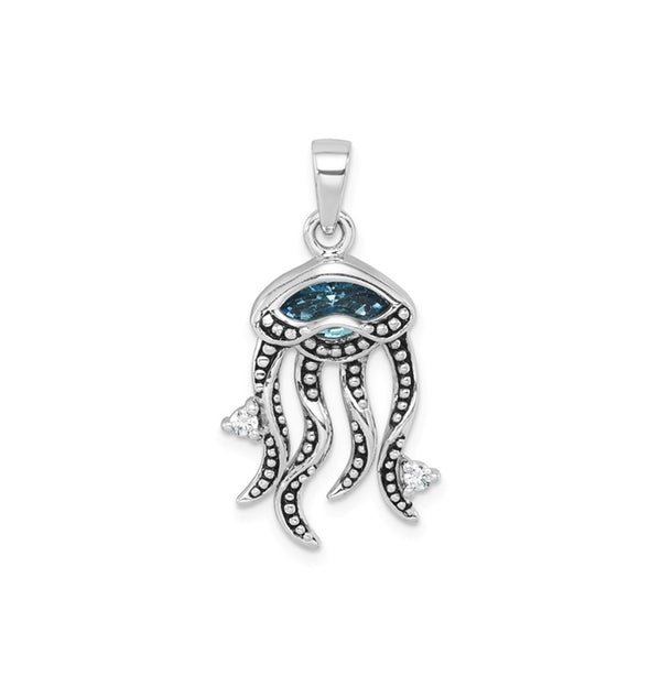 Crystal Jellyfish Pendant
