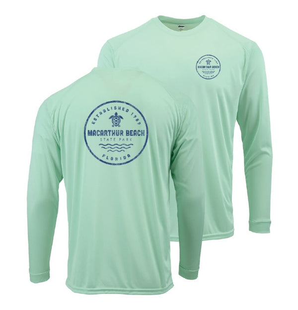 Postal Turtle Performance Sun Shirt - Mint