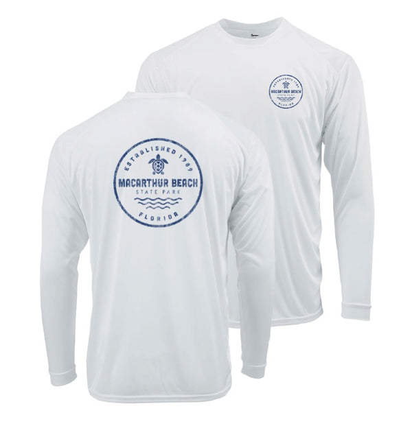 Postal Turtle Performance Sun Shirt - White