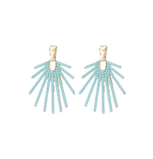 Turquoise Sunburst Earrings