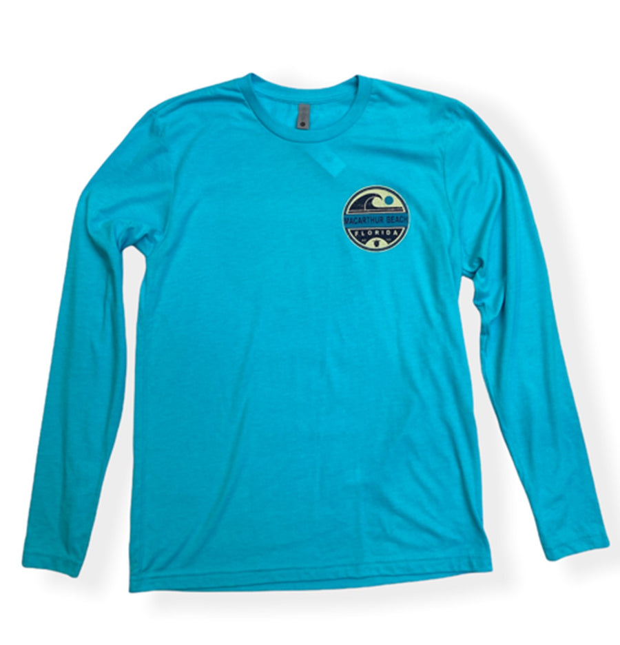 Elburn Turtle Long Sleeve Shirt - Tahiti Blue