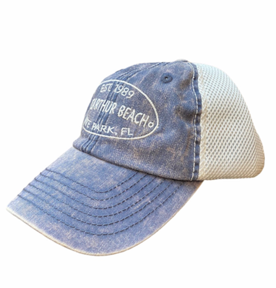 MacArthur Beach Established Mesh Hat - Weathered Blue