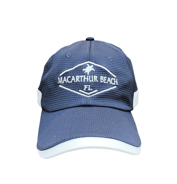 MacArthur Beach Moisture Wick Mesh Hat - Navy