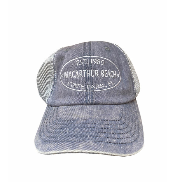 MacArthur Beach Established Mesh Hat - Charcoal Grey