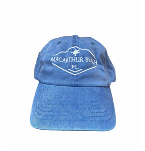 MacArthur Beach Turtle Hat - Denim Blue