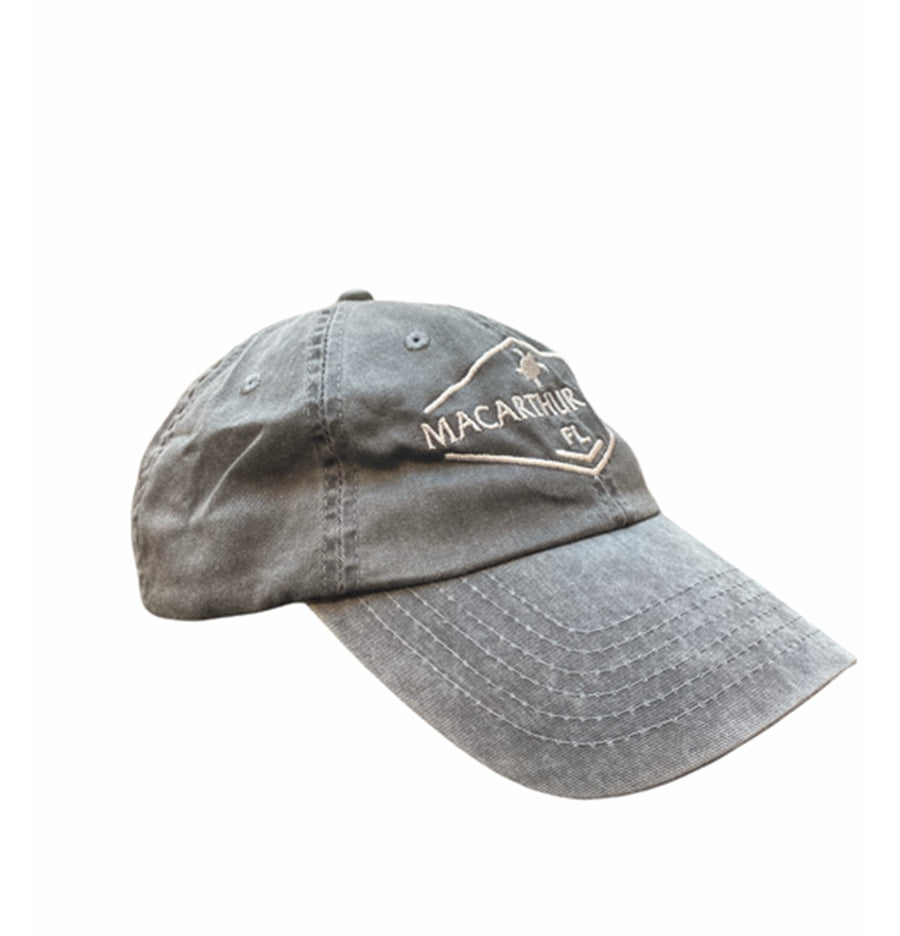 MacArthur Beach Turtle Hat - Charcoal