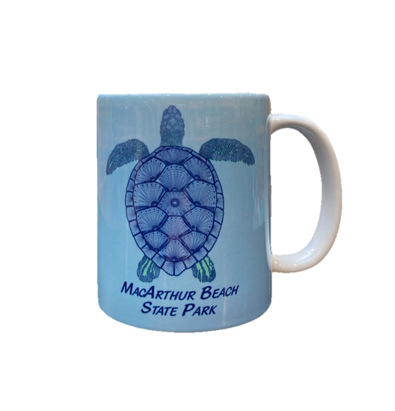 Green Ceramic Cup (Sea Turtle)