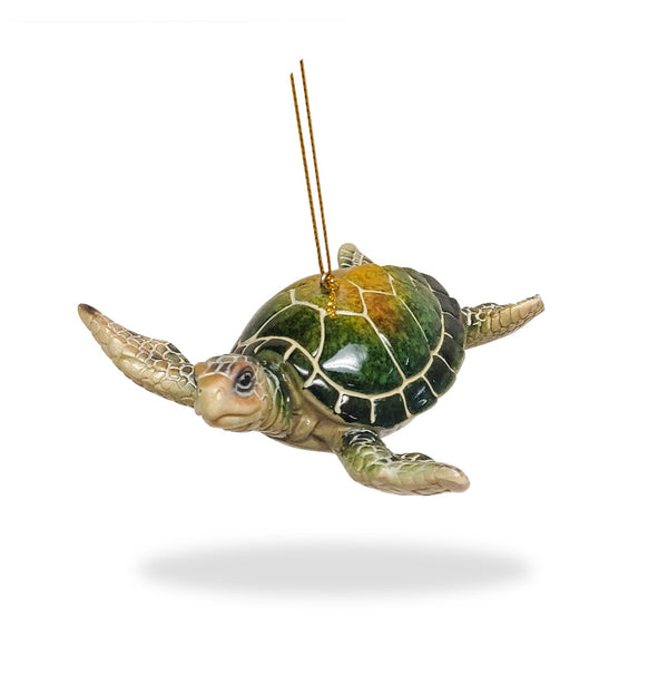 Sea Turtle Ornament - Green