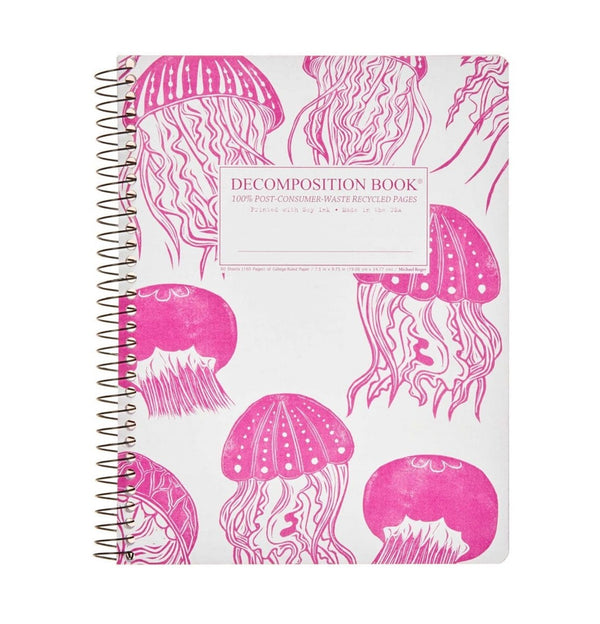 Jellyfish Decomposition Spiral Notebook
