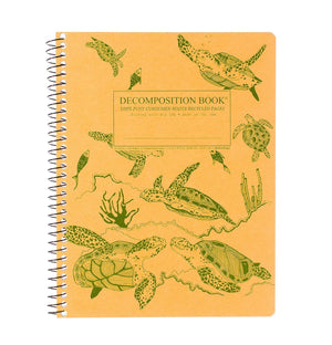 Sea Turtle Decomposition Spiral Notebook
